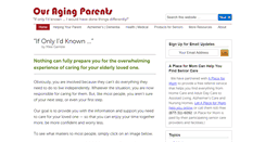 Desktop Screenshot of ouragingparents.net